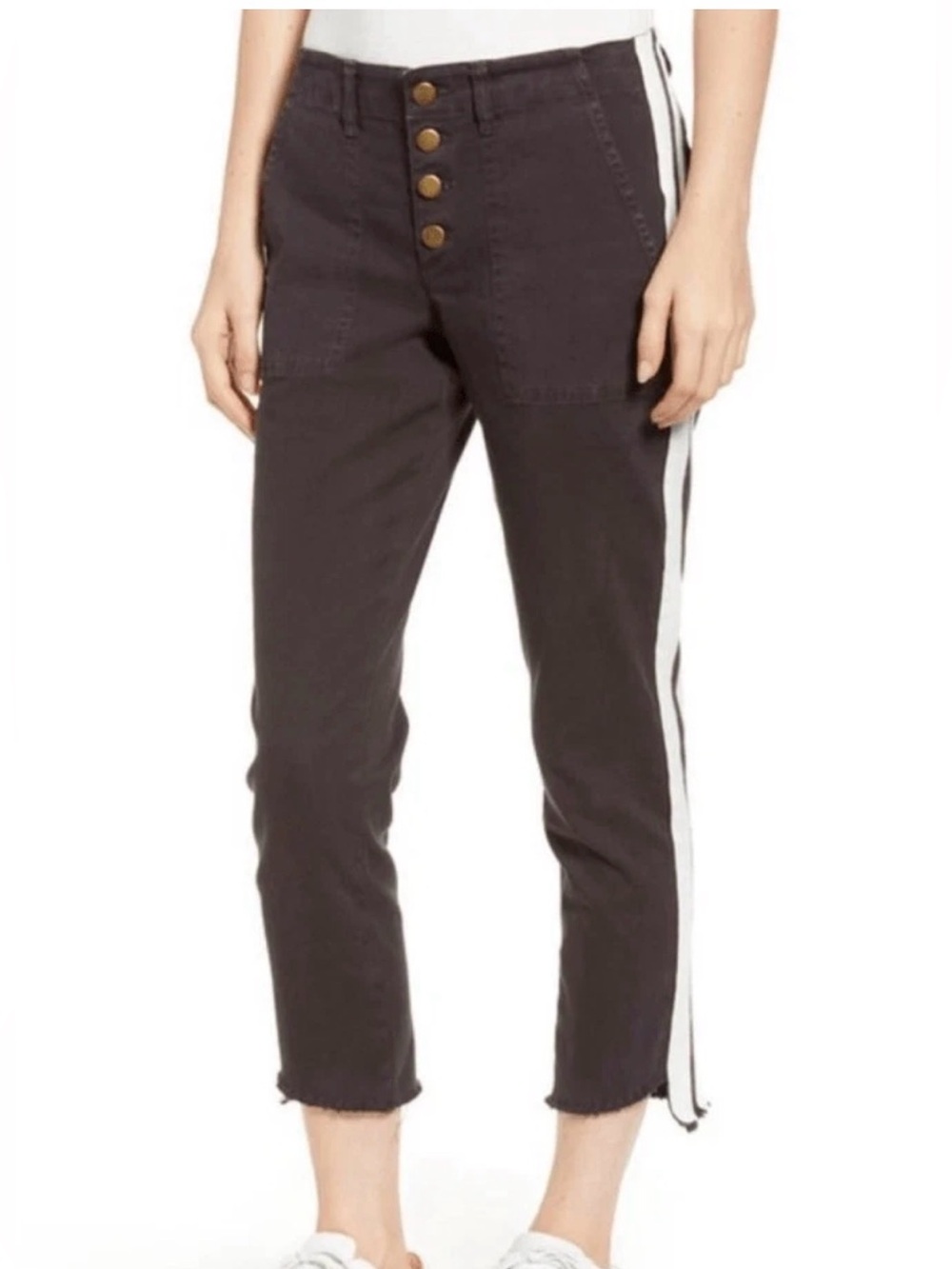Pam & Gela Crop pants Side Stripe Sz 26 Sz 2